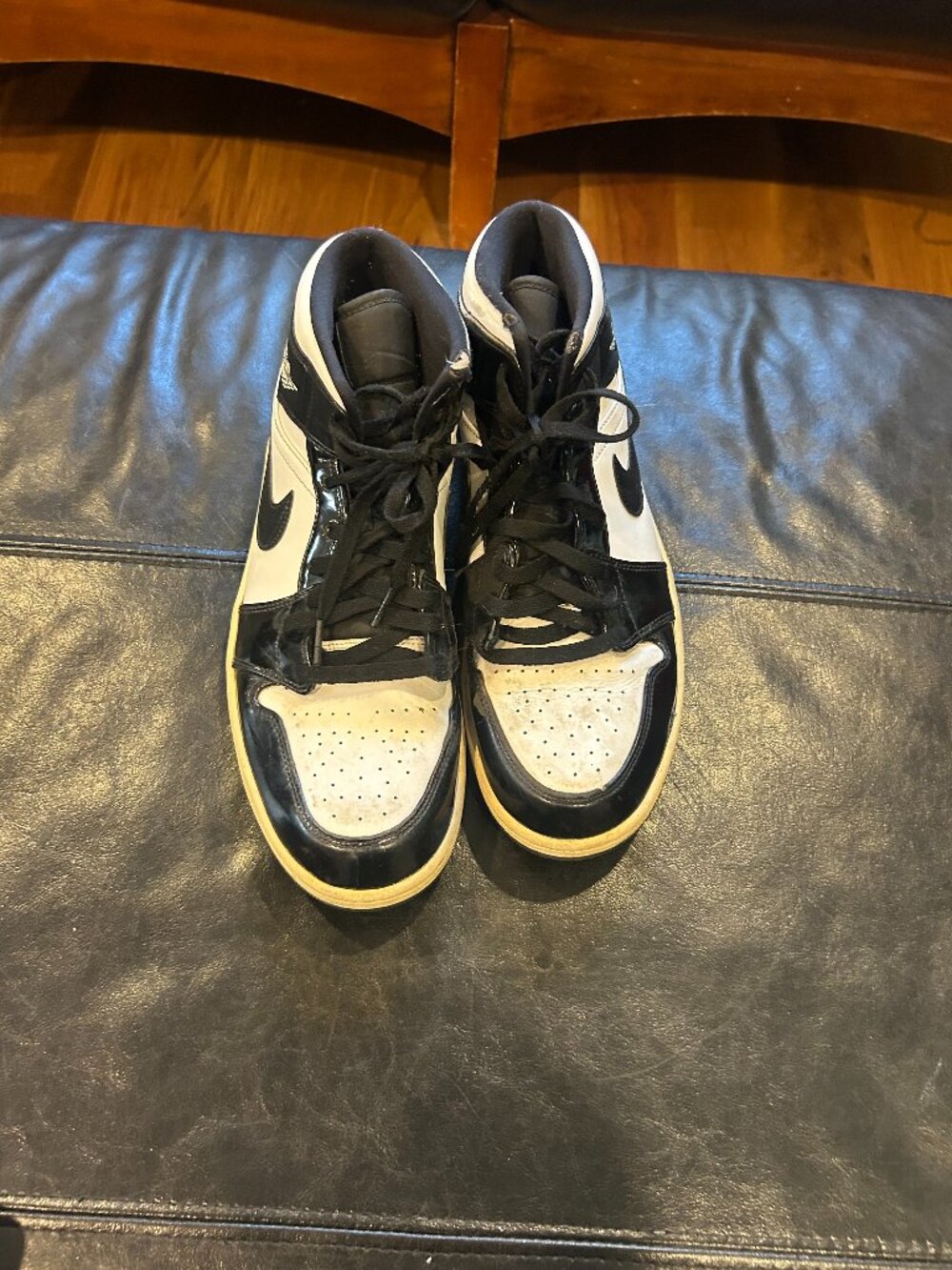 Jordans - black and white, size 12